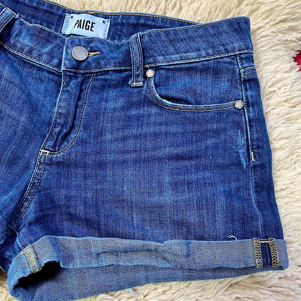 PAIGE DENIM JIMMY JIMMY SHORTS - Picture 5 of 9